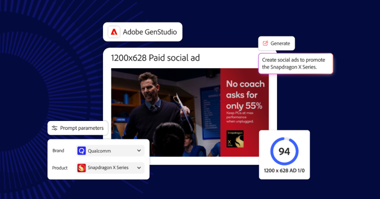 ภาพตัวอย่าง Qualcomm ผนึกกำลัง Adobe GenStudio